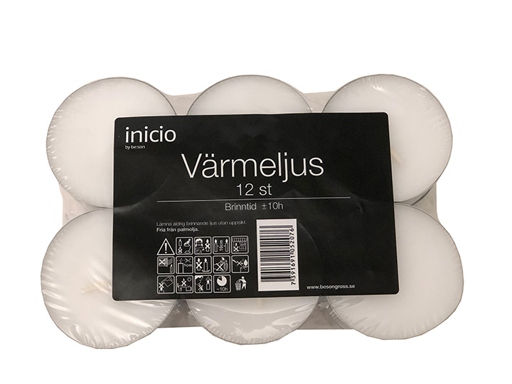 Värmeljus Maxi 12-pack