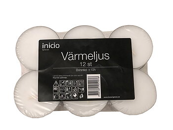 Värmeljus Maxi 12-pack