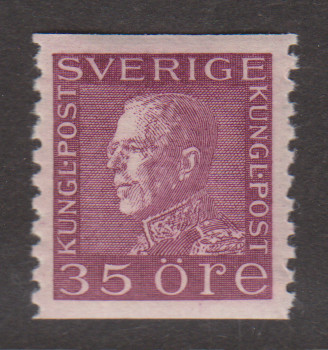 F 187a, 35 öre Gustaf V profil vänster lyx **