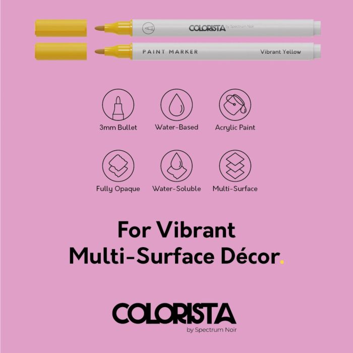 SPECTRUM NOIR -Colorista - Paint Marker - Bold Basics 8pc - 6
