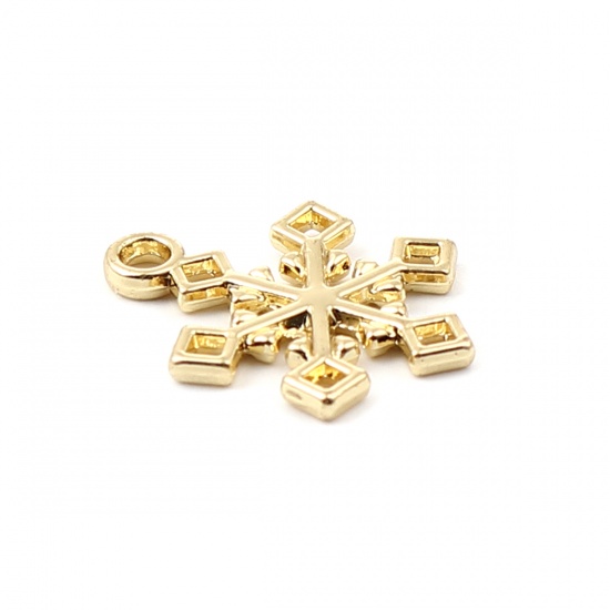 Charm   Snowflake gold 20mm - 2
