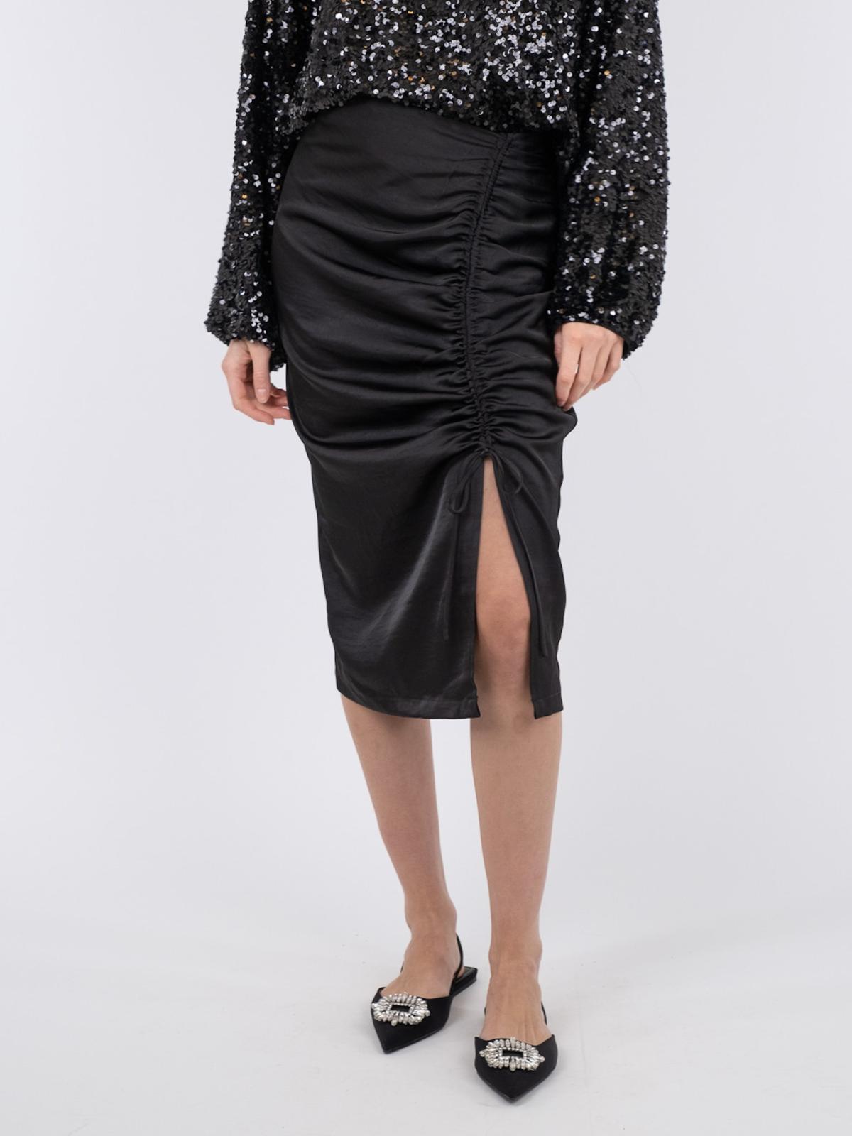 Mange grafisk Aktiv Neo Noir Susa Solid Skirt, Black - Modelin