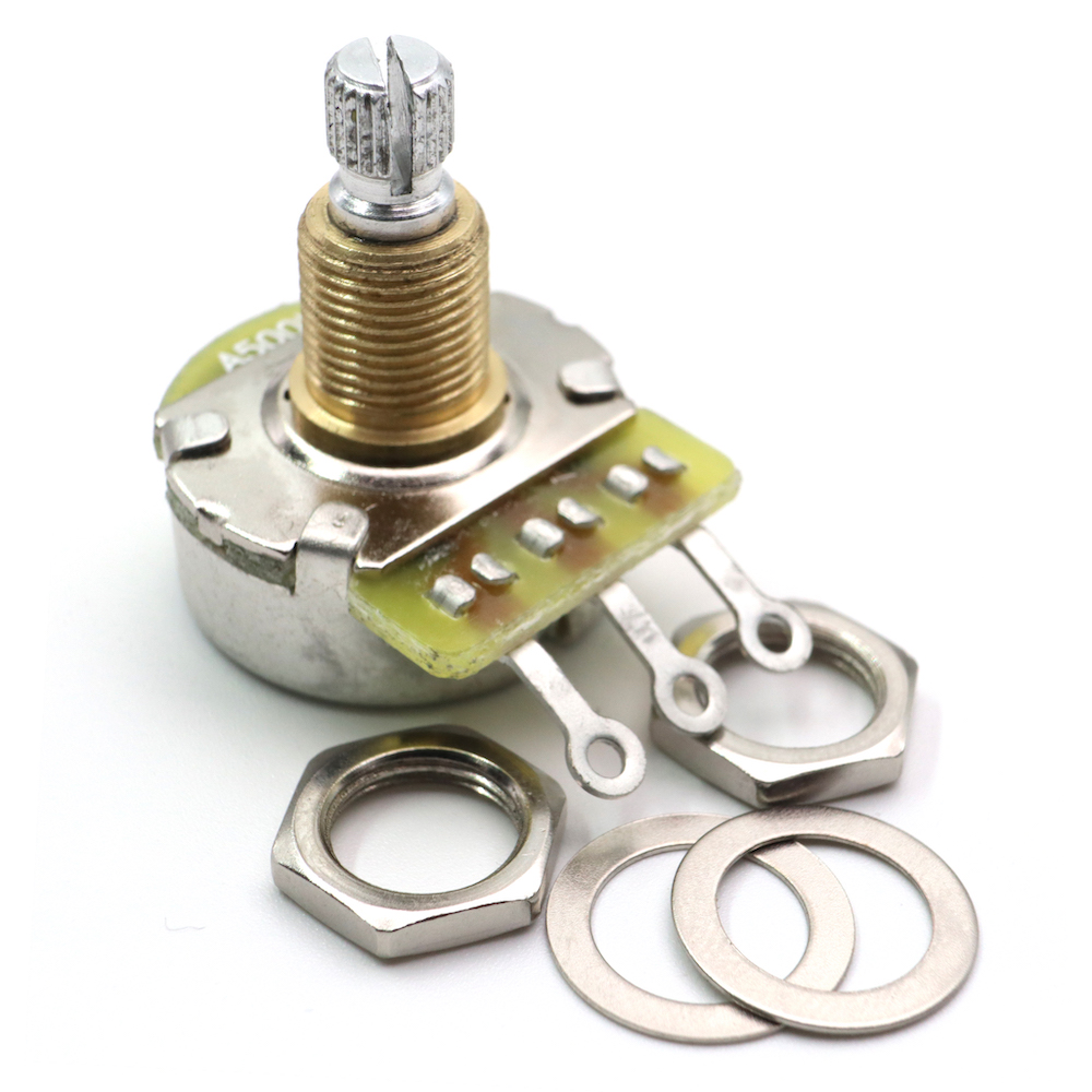 Pitbull CP28U Custom Gold Plated 24Ø/18 3/8" Potentiometer (250K & 500K) - 5