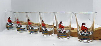Snapsbräda med 6 snapsglas