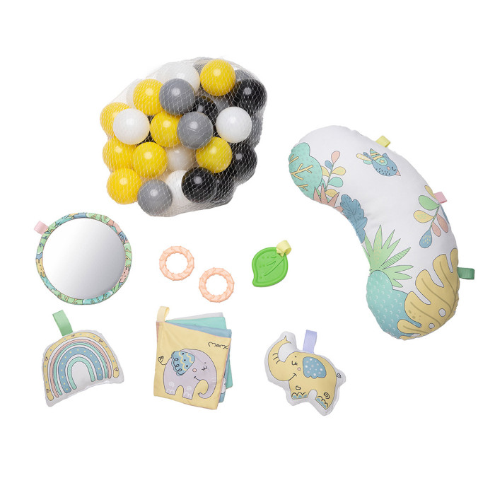 Stor Babygym 4i1  med vändbar matta, Night & Day - 5