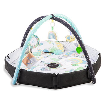 Stor Babygym 4i1  med vändbar matta, Night & Day