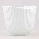 Stig Lindberg (Vinda 1950) White Bowl with Linear Relief 12 cm