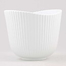 Stig Lindberg (Vinda 1950) White Bowl with Linear Relief 12 cm
