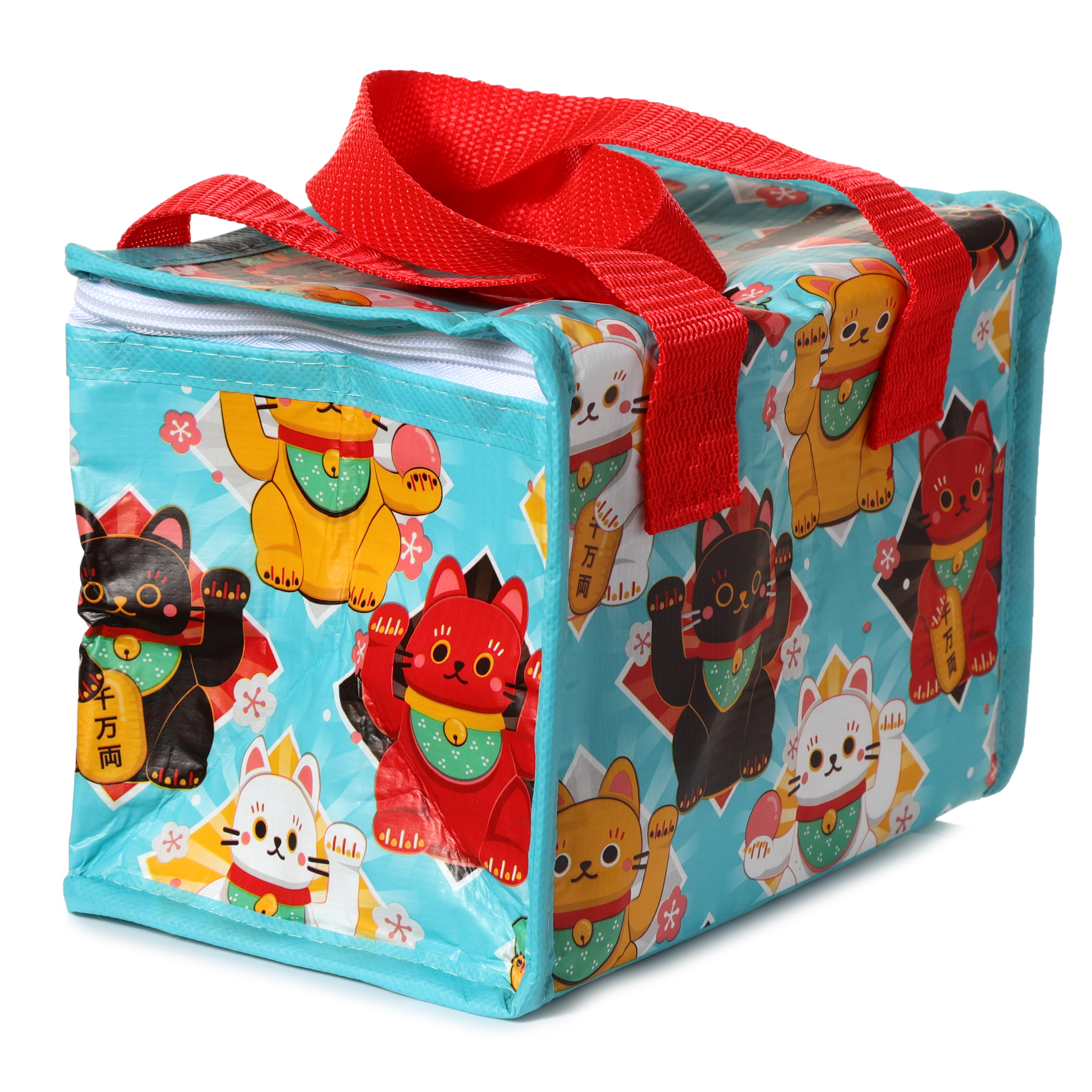 Kylväska/Lunchväska i Återvunna Plastflaskor RPET - Maneki Neko Lyckokatt - 3
