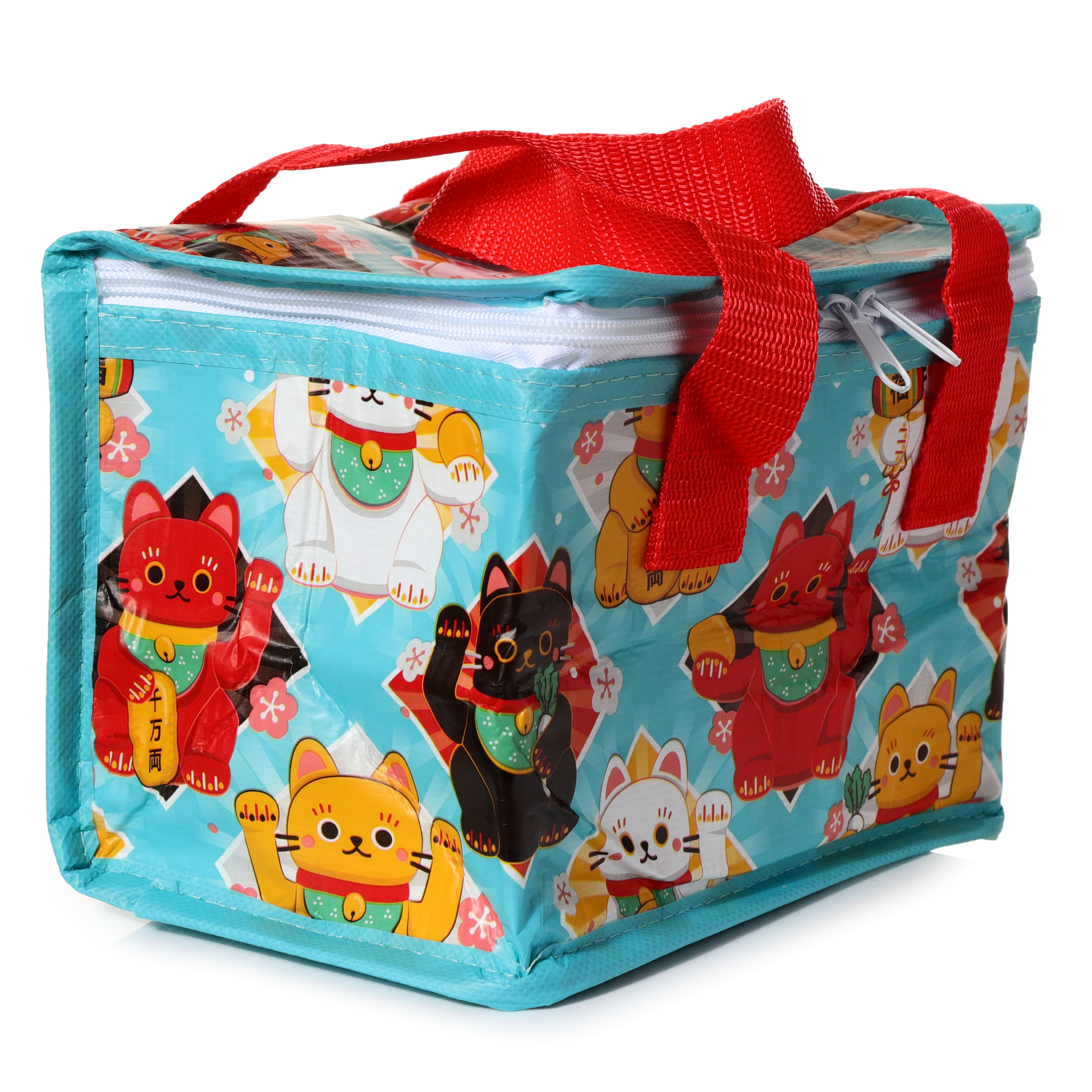 Kylväska/Lunchväska i Återvunna Plastflaskor RPET - Maneki Neko Lyckokatt - 5