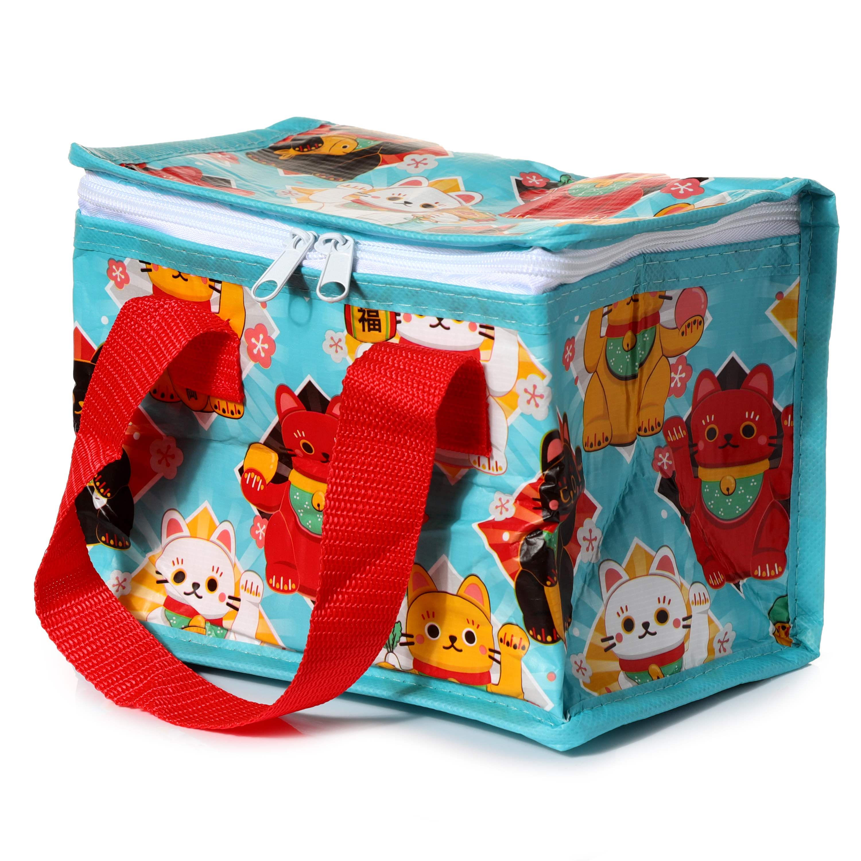 Kylväska/Lunchväska i Återvunna Plastflaskor RPET - Maneki Neko Lyckokatt - 6