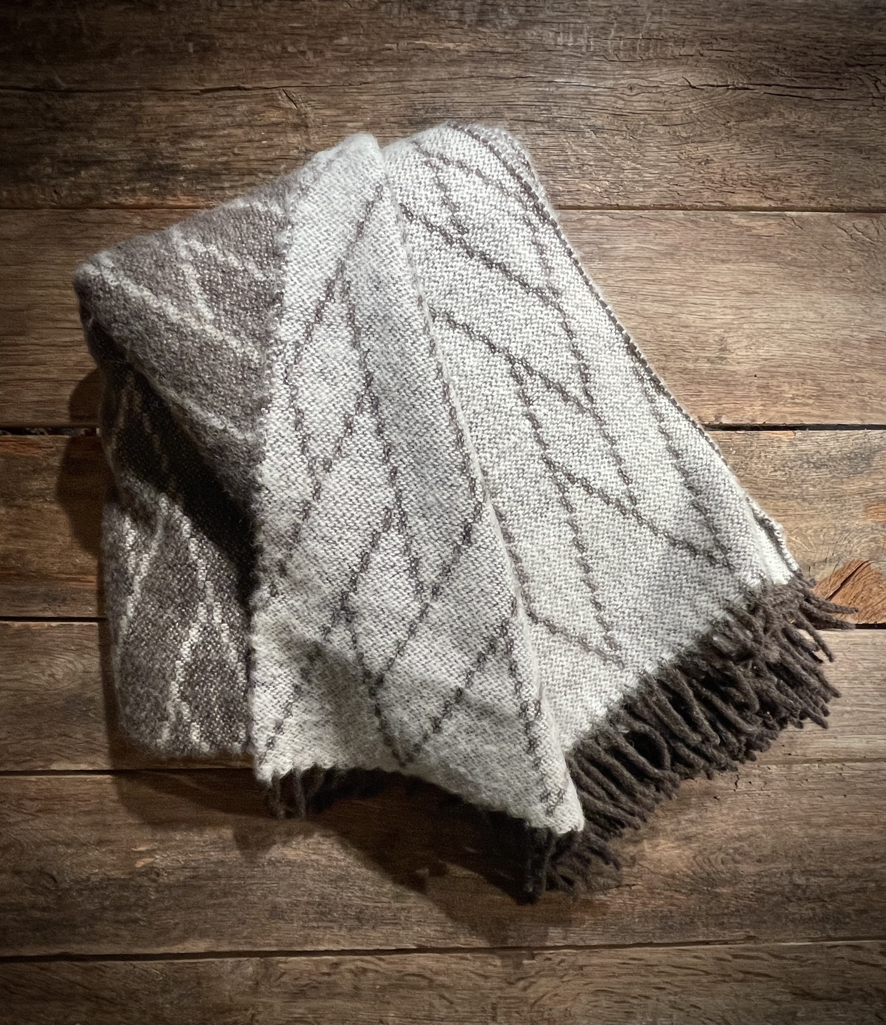 Handgewebtes Wollplaid