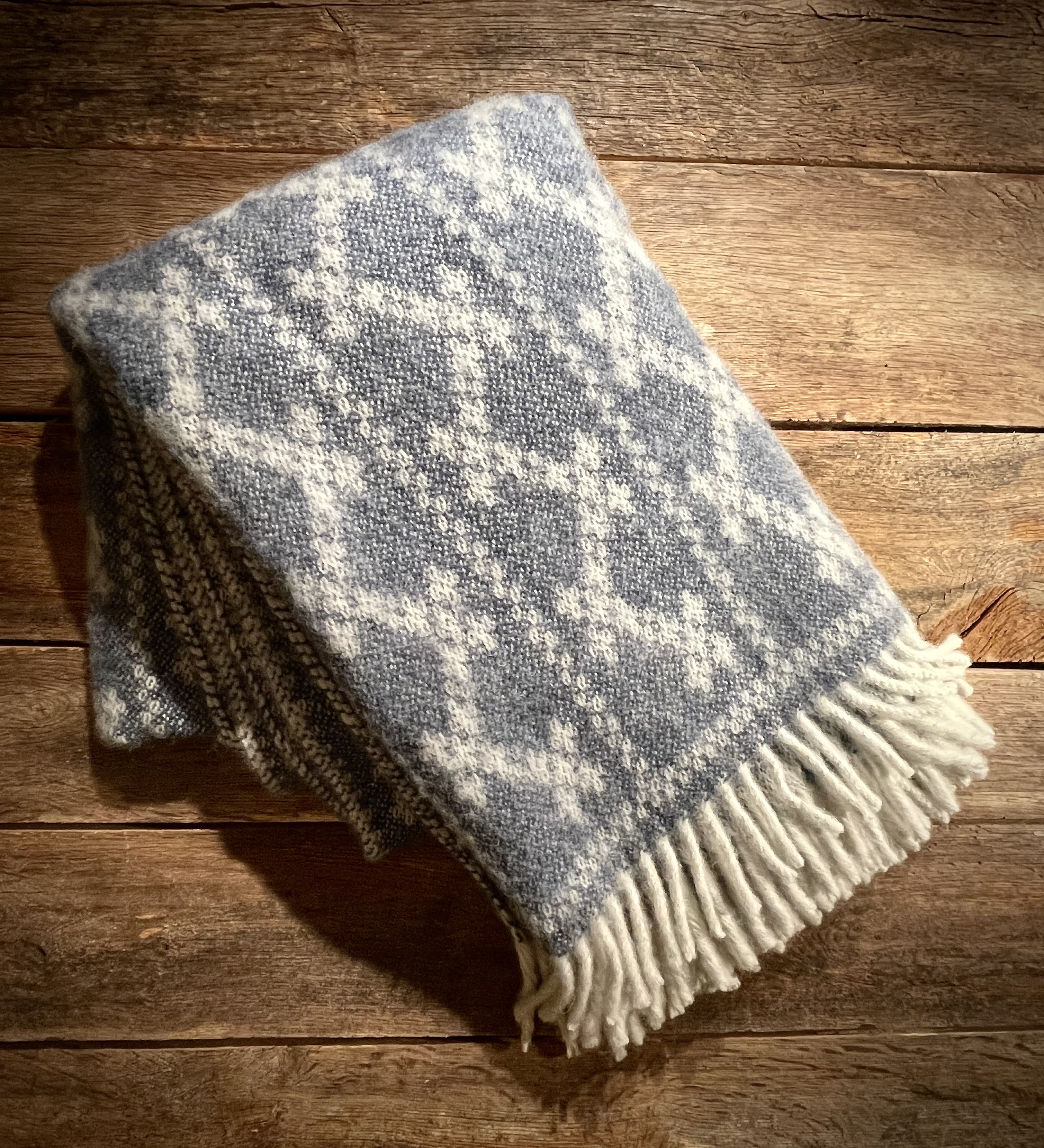 Handgewebtes Wollplaid