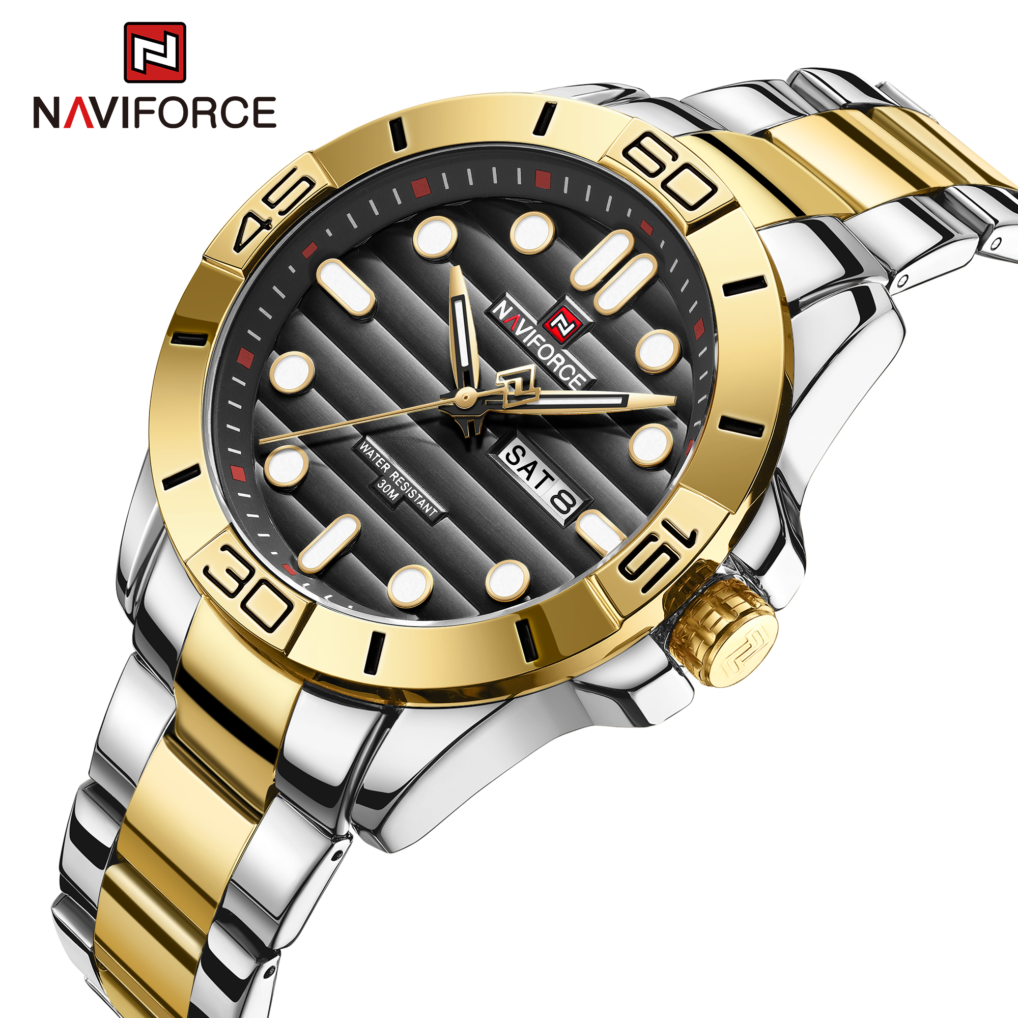 Naviforce Solid State Gold Black - 2