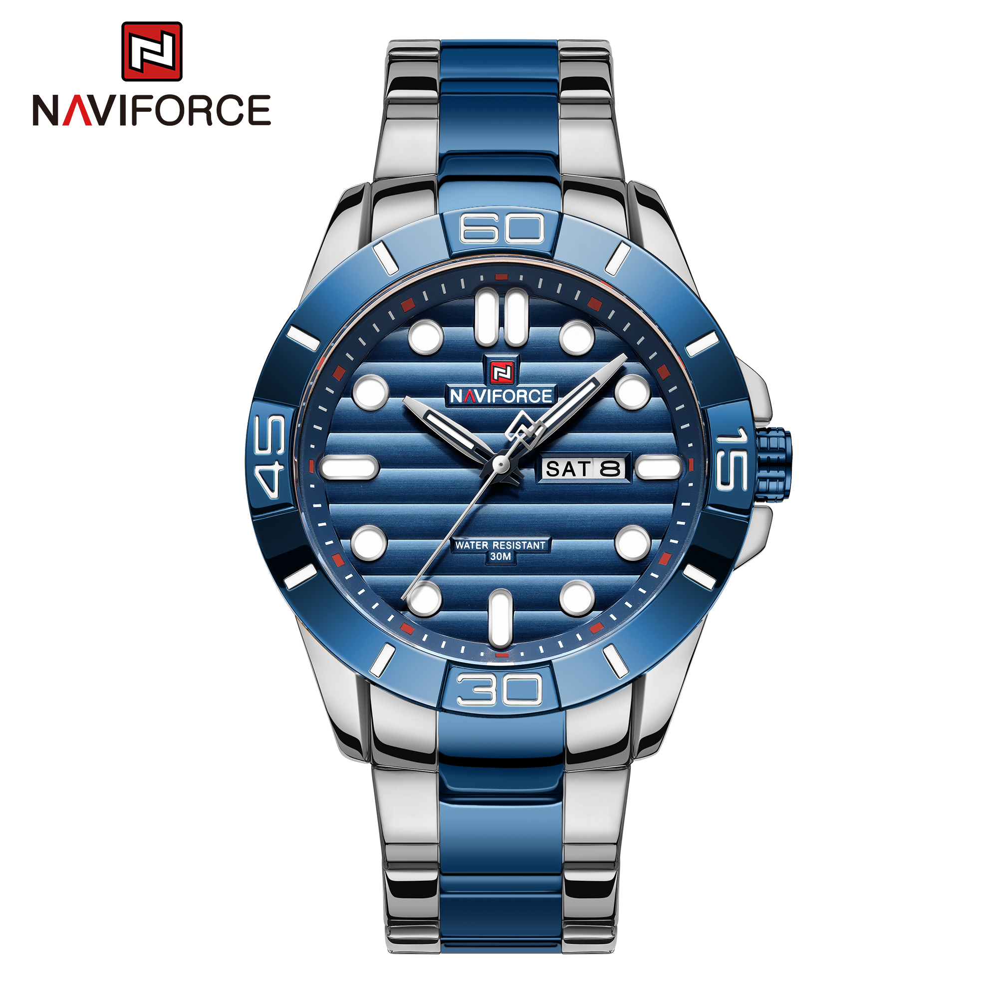 Naviforce Solid State Silver Blue