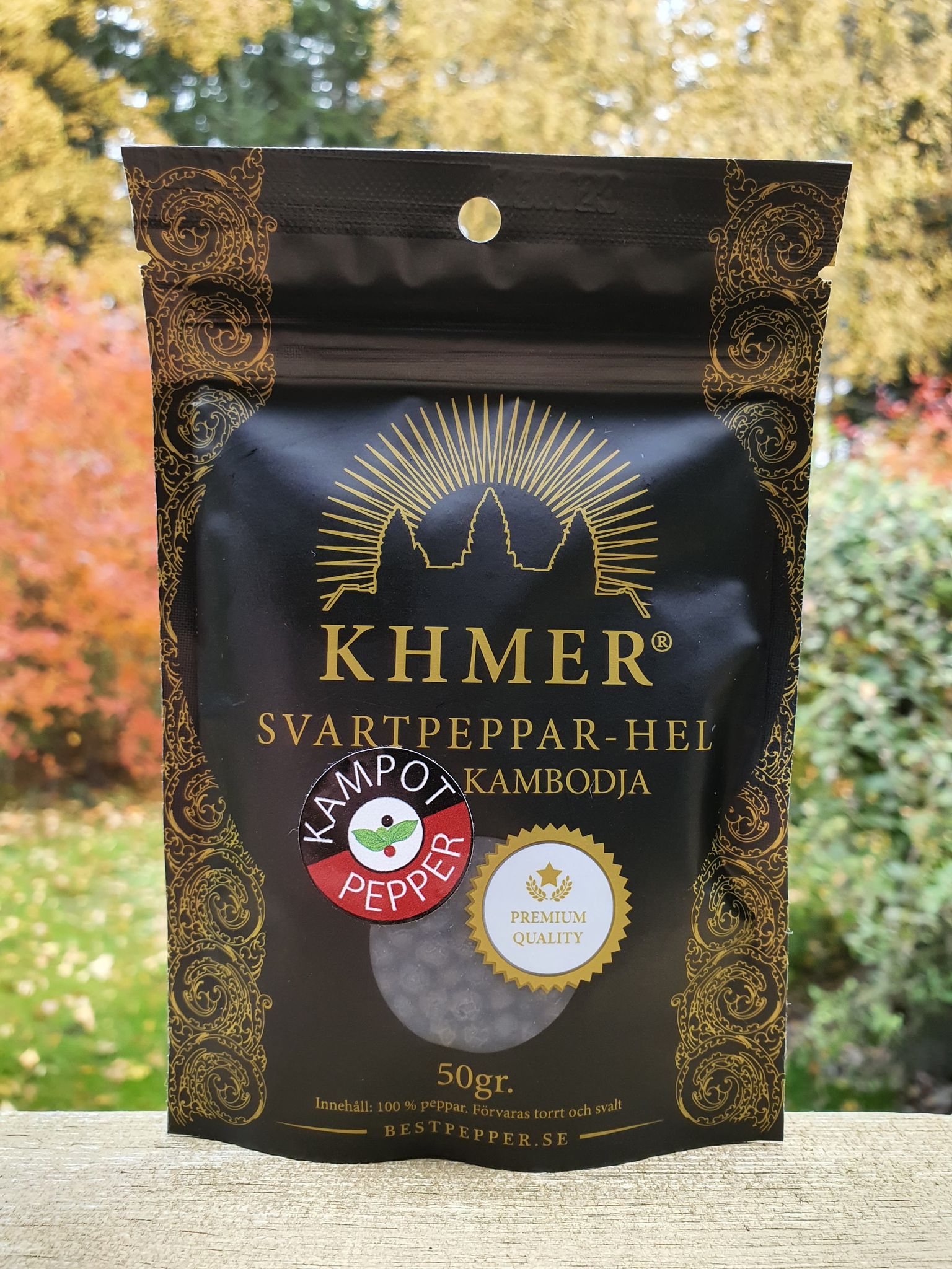Khmer Kampot svartpeppar 100g