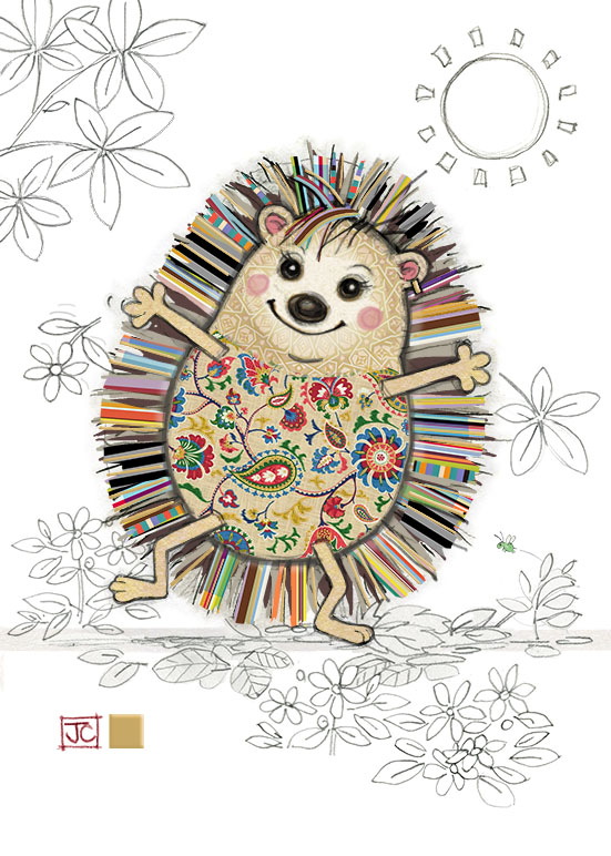 Hattie Hedgehog, Greeting Card