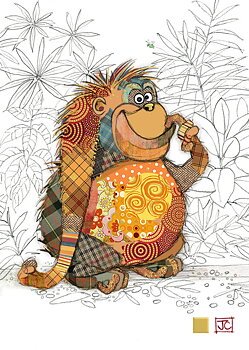 Obi Orangutan, Greeting Card