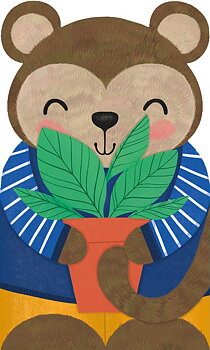 Potted Plant & Monkey, Greeting Card