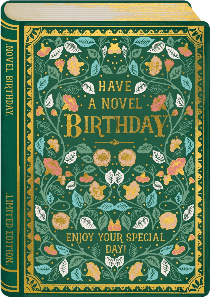 Have A Novel Birthday, Greeting Card