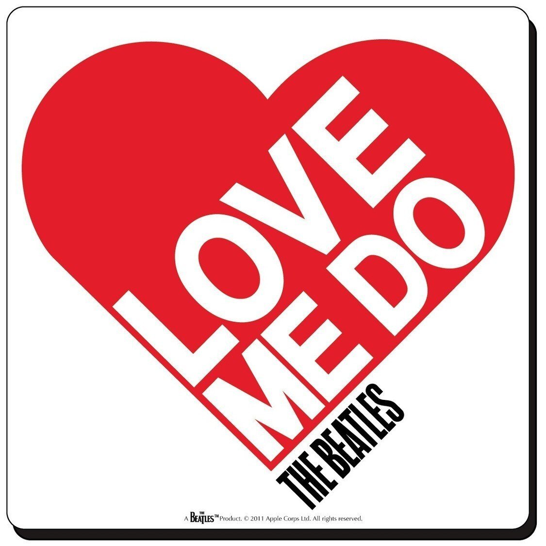 Glasunderlägg - The Beatles - Love me do