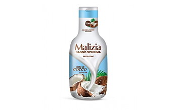 malizia bagno schiuma bath foam, latte di cocco, 1L