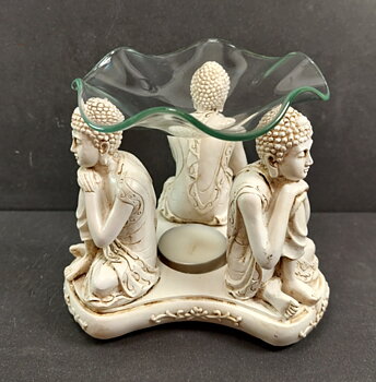 Aromalampa - Sittande Buddha
