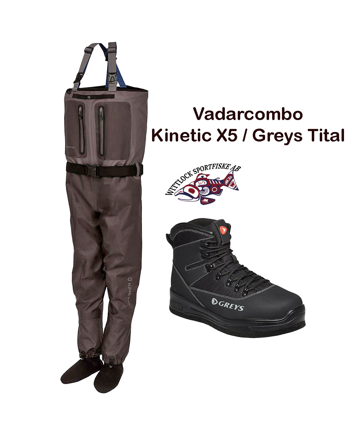 Vadarpaket Kinetic X5/ Greys Tital Vadarkängor