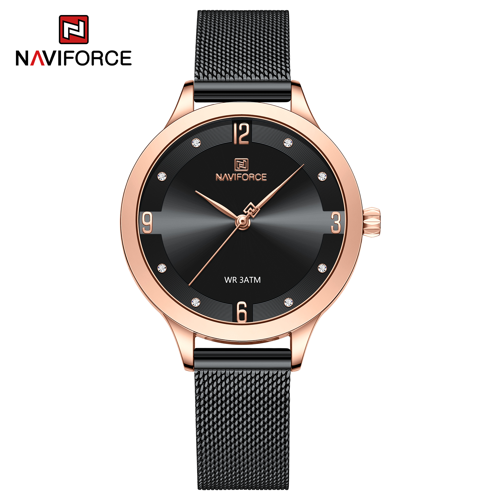 Naviforce Stellar Rose Gold Black