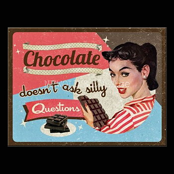 Chocolate Magnet 6 x 8 cm Nostalgic Art