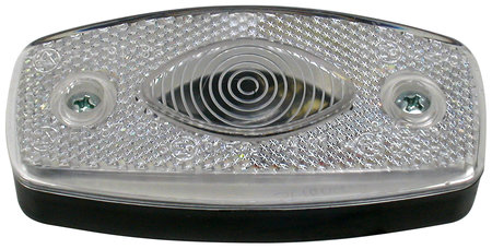 Positionsljus polykarbonatglas vit AJBA