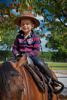 Westernsadel för barn (bomlös) Billy the kid, EDIX® VEGAN
