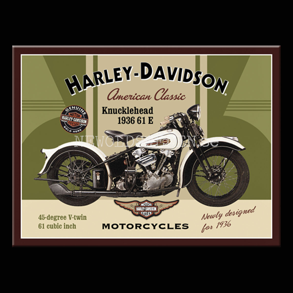 HARLEY-DAVIDSON Magnet 6 x 8 cm Nostalgic Art