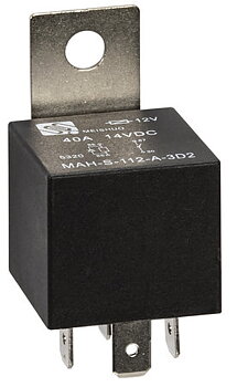 Relä 4-pol 12V 40A med diod
