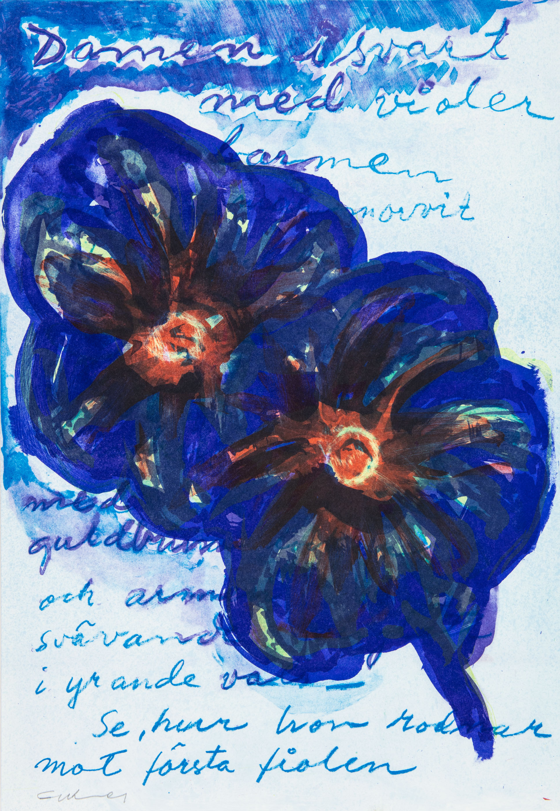 Vardus Art & Antiques Bilder till Evert Taubes visor Damen i svart