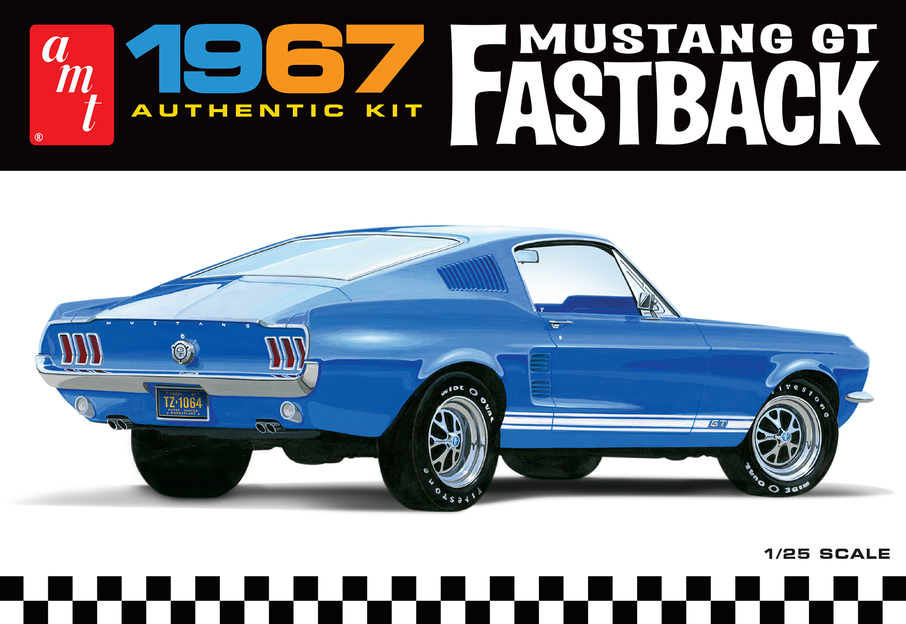 1/25 1967 FORD MUSTANG GT FASTBACK