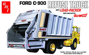 1/25 FORD C-900 GAR WOOD LOAD PACKER GARBAGE TRUCK
