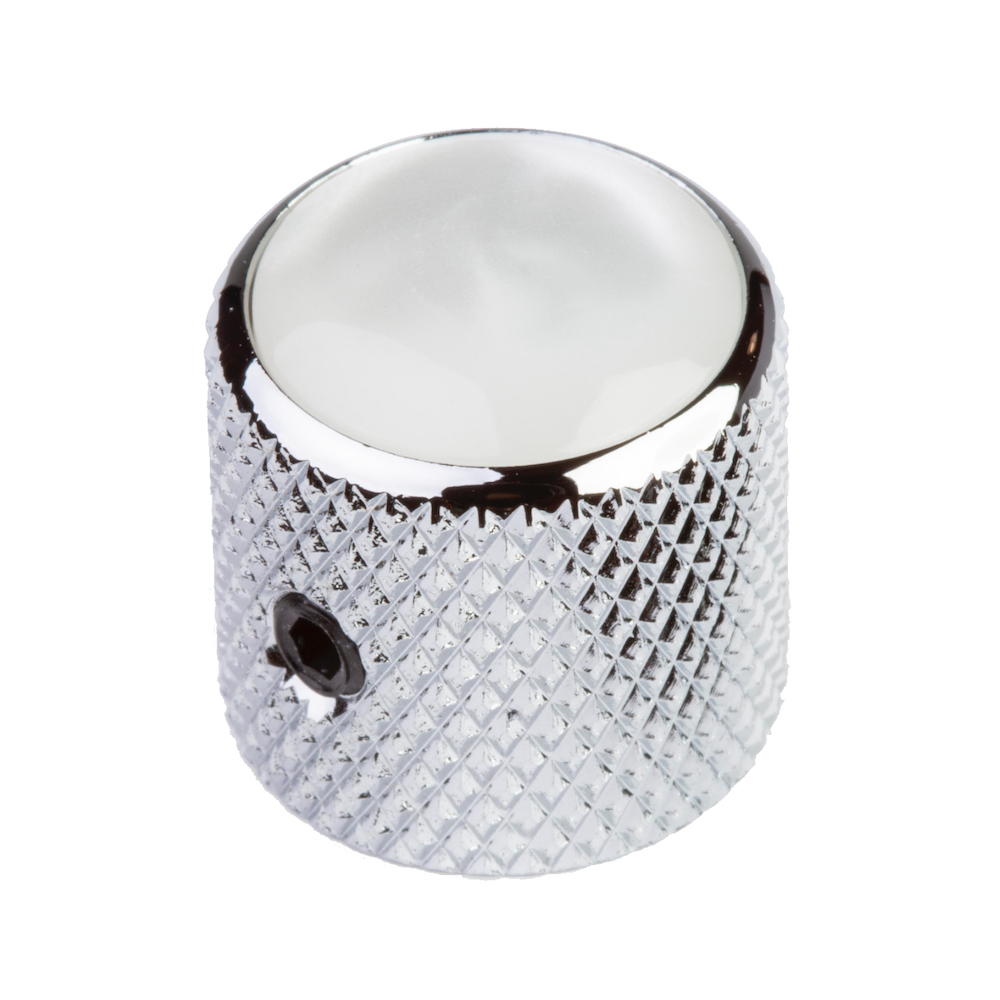 Metal Dome Knob With Pearloid Top (Set screw) - 3