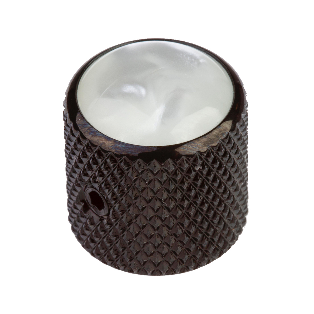Metal Dome Knob With Pearloid Top (Set screw) - 4