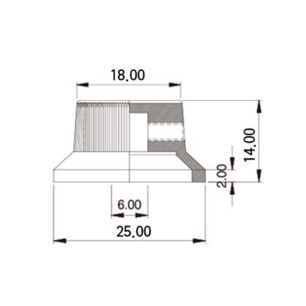 Metal Strat Knob (Set screw) - 2