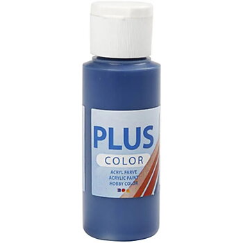 Plus Hobby färg, Marinblå 60ml