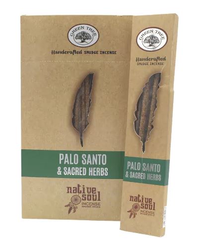 Native Soul Smudge Rökelse Stickor - Palo Santo & Sacred Herbs - Green Tree