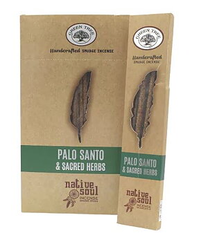 Native Soul Smudge Rökelse Stickor - Palo Santo & Sacred Herbs - Green Tree