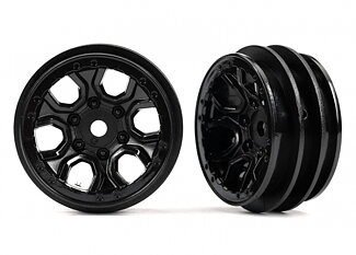 Traxxas 9770 Wheels Spider Black 1.0 (2)