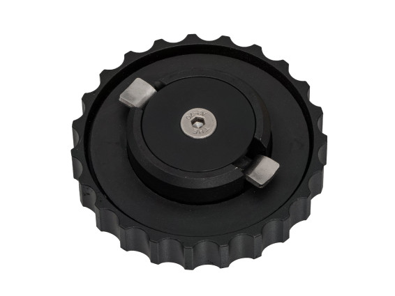 Tankdeckel schwarz eloxiert, sehr hochwertiges, CNC-gefrästes Aluminium 30 mm - 2
