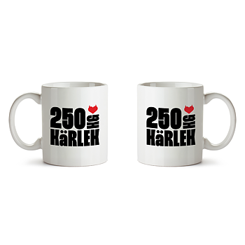 250 KG KÄRLEK - MUG, LOGO (2-PACK)