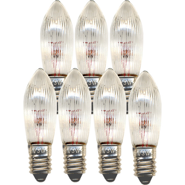 STAR TRADING E10 Reservlampa 7-pack SPARE BULB 3W 34V