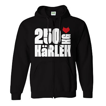 250 KG KÄRLEK - ZIP-HOOD, LOGO