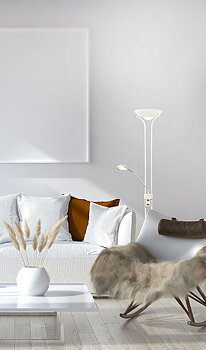 NICE golvuplight, vit - Aneta Lighting
