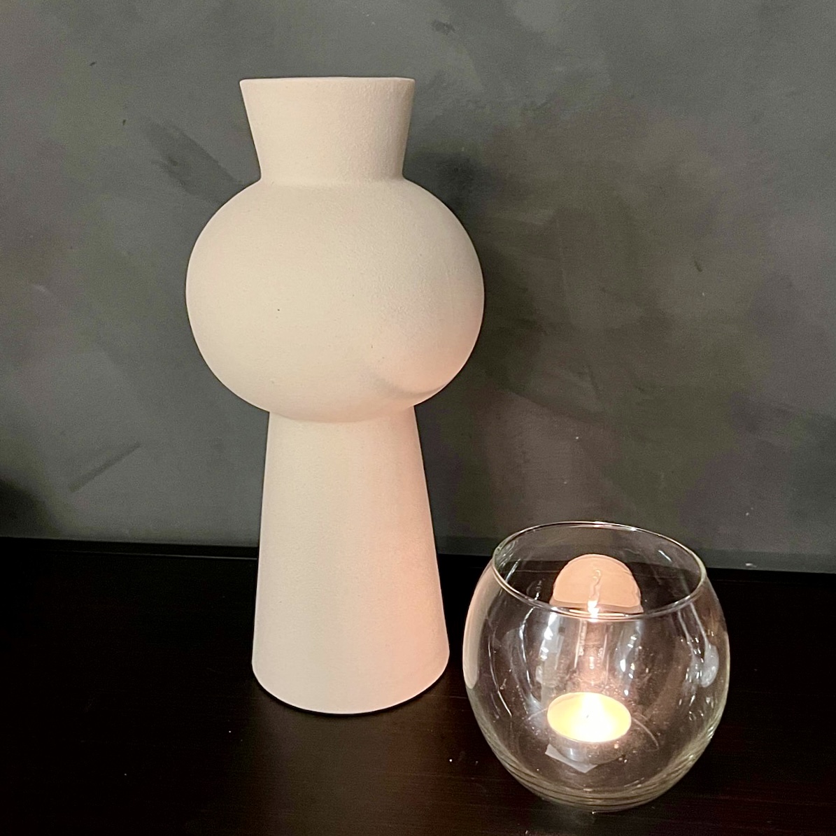 Vas Marble vit, 29 cm - 3